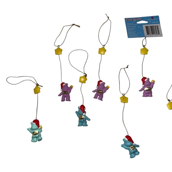 New Used Vintage Care Bears Mini Christmas Ornaments Set 9 Holiday 2004 Share - Picture 5 of 6